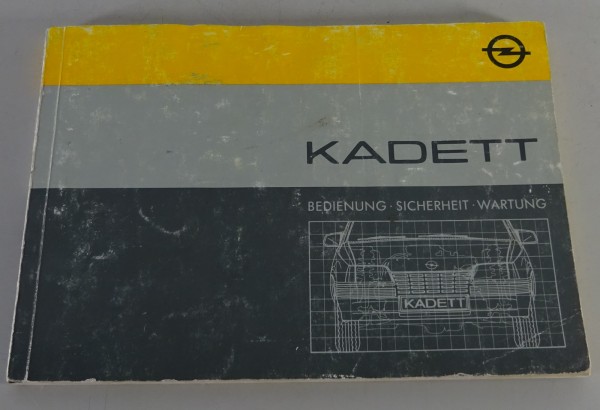 Betriebsanleitung / Handbuch Opel Kadett E inklusive GSi Stand 12/1984