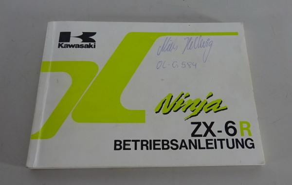 Betriebsanleitung / Manual Kawasaki Ninja ZX-6 R Stand 1994