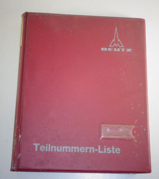 Teilekatalog / Parts List Deutz Viertakt-Dieselmotor F8L 814 von 1969