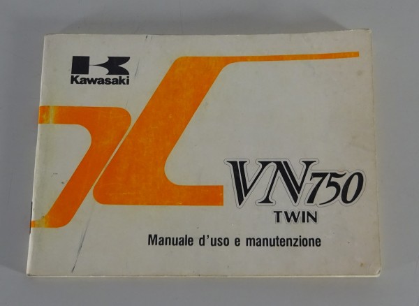 Manuale d´uso e manutenzione Kawasaki VN 750 Twin da 1986