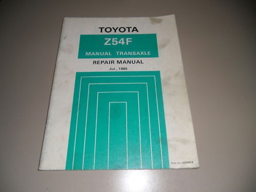 Werkstatthandbuch Manual Transaxle Toyota Tercel 4WD 07/1985