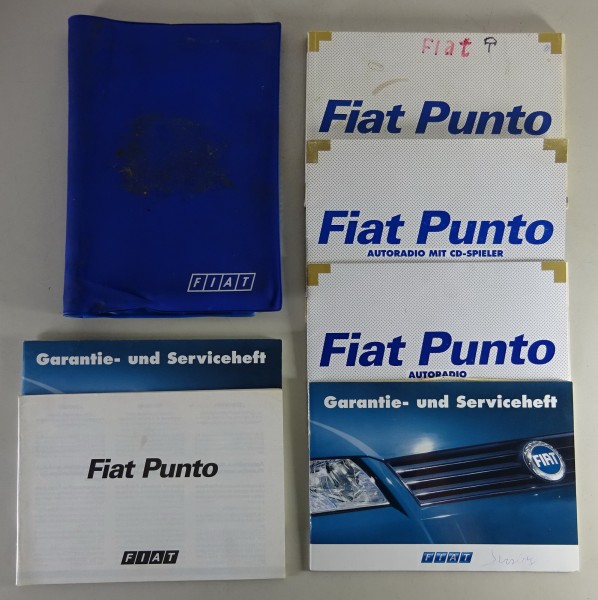 Bordmappe + Betriebsanleitung Fiat Punto Typ 188 Benziner + Diesel Stand 12/2001