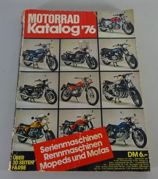 Motorrad Katalog Nr. 6 1975 / 1976 Motor Presse Verlag Stuttgart