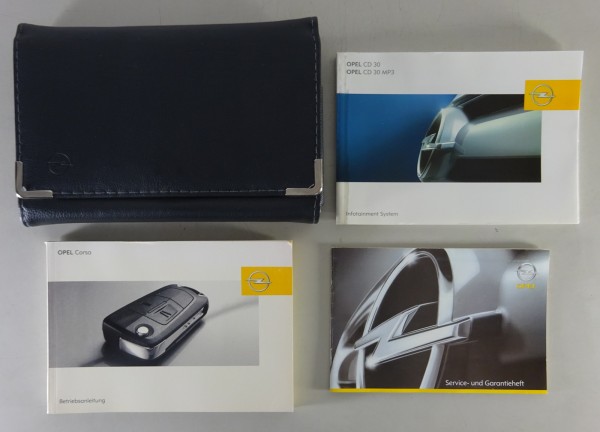 Bordmappe + Betriebsanleitung Opel Corsa + Opel CD 30 / MP 3 v. 08/2008
