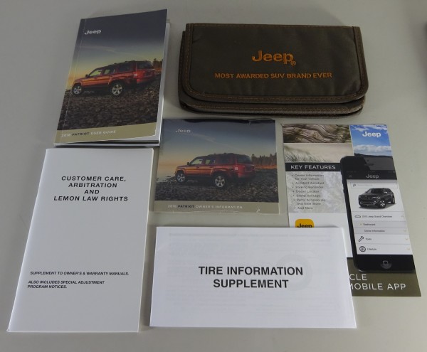 Wallet + Owner's Manual / Handbook Jeep Patriot from 2016