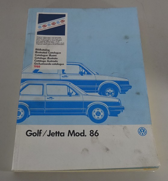 Bildkatalog Teilekatalog Parts Catalog VW Golf + Jetta II / 2, Modelljahr 1986