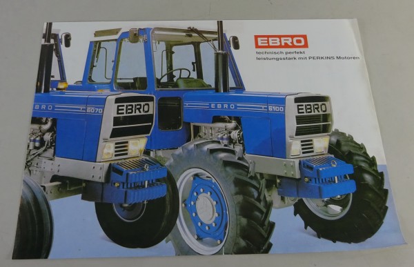 Prospektblatt / Prospekt Ebro 6070 / 6079 / 6090 / 6096 / 6100 / 6125 + Allrad