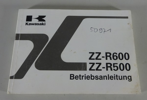 Betriebsanleitung / Handbuch Kawasaki ZZ-R600 / R500 Stand 07/1997