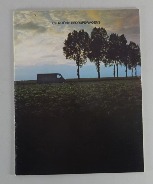 Prospekt / Broschüre Citroen Lieferwagen Stand ca. 1978 niederl.