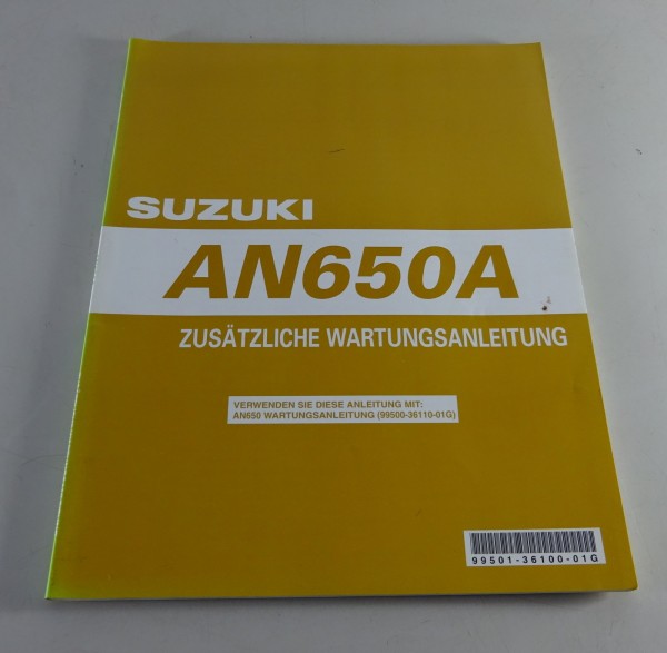Werkstatthandbuch Nachtrag Suzuki AN 650 / A K4 Burgman Roller Stand 12/2003
