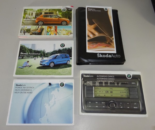 Owner's Manual / Handbook + Wallet Skoda Fabia II Typ 5J from 05/2007