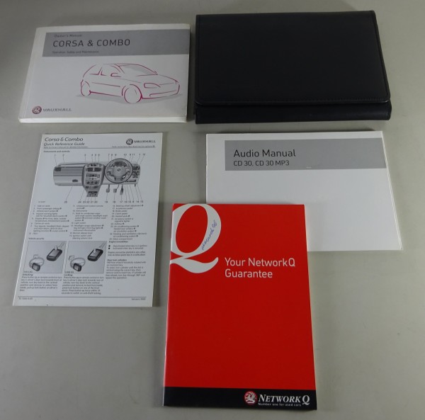 Wallet & Owner's Manual / Handbook Opel / Vauxhall Corsa C + Combo from 01/2005