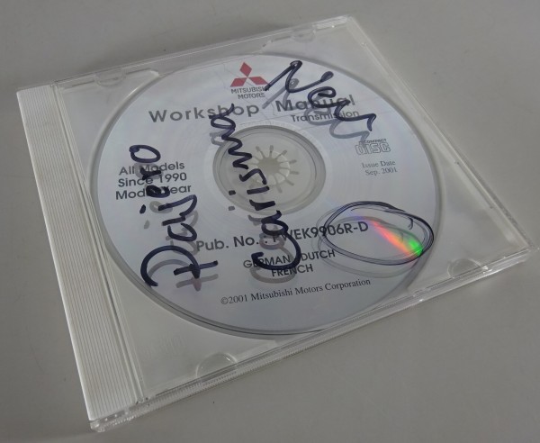 Werkstatthandbuch auf CD Mitsubishi Getriebe alle Modelle ab Baujahr 1990