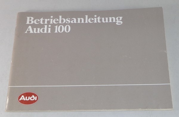 Betriebsanleitung Audi 100 C3 Typ 44 Stand 08/1983