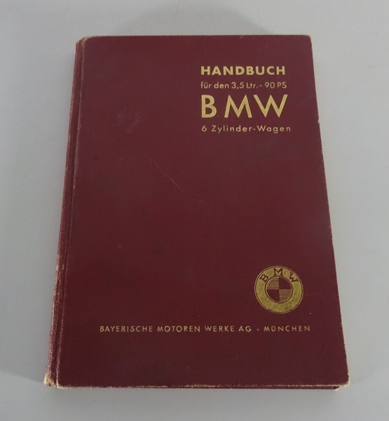 Betriebsanleitung / Handbuch BMW 335 mit 3,5l / 90 PS Motor Stand 07/1939