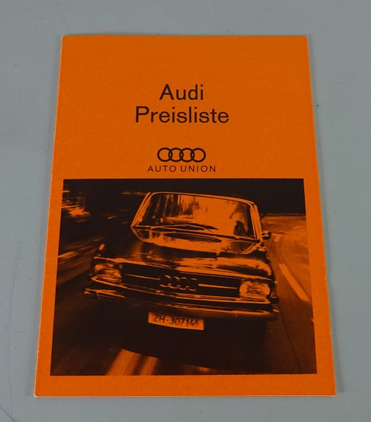 Preisliste Audi F 103, 80, 80 Variant, Audi Super 90 Stand 02/1967