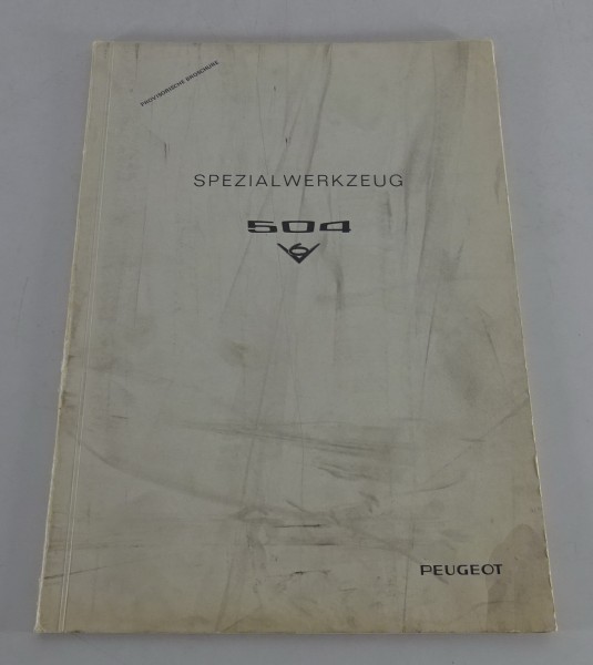 Werkstatthandbuch Peugeot 504 V6 Spezialwerkzeuge Stand 01/1975