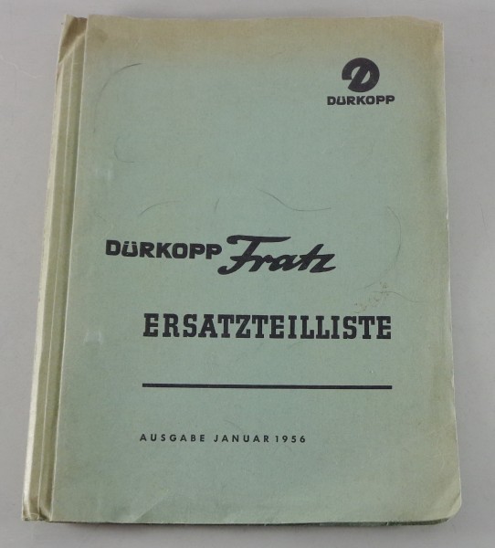 Betriebsanleitung / Handbuch Dürkopp Mofa Fratz Stand 01/1956