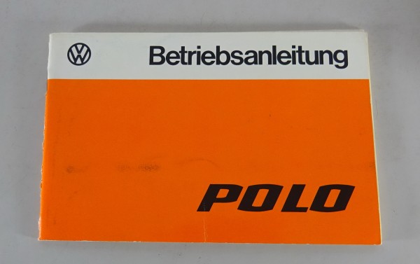Betriebsanleitung / Handbuch VW Polo I / 1 Typ 86 Stand 01/1978