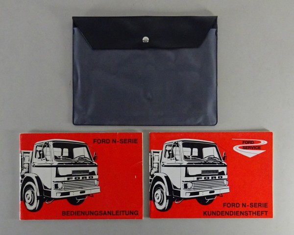 Bordmappe + Betriebsanleitung Ford N-Serie mit Scheckheft blanko! Stand 08/1973