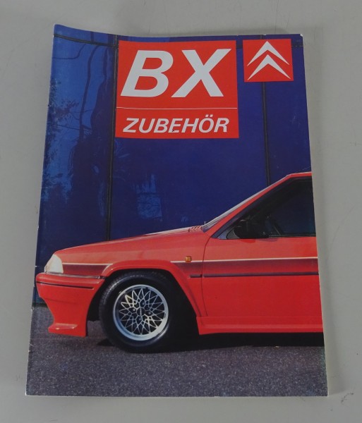 Prospekt / Faltprospekt Zubehör Citroën BX Stand 09/1988