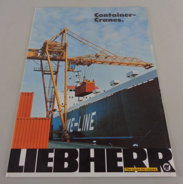 Prospekt / Broschüre Liebherr Container-Cranes von 10/1974