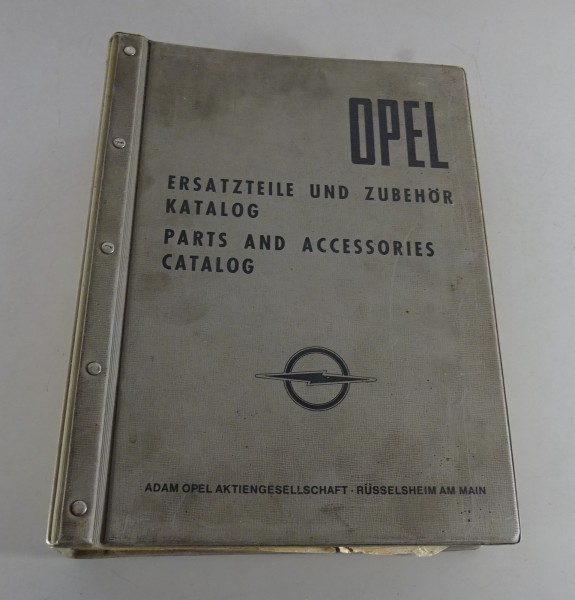 Teilekatalog / Ersatzteilliste Opel Rekord P1 + P2 Baujahr 1957-1963 Stand 1957