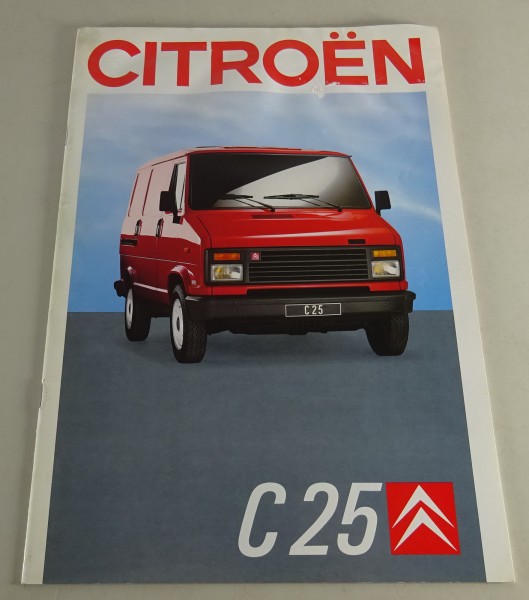 Prospekt / Broschüre Citroën C 25 Kastenwagen Stand 11/1989