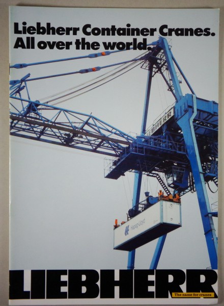 Brochure Liebherr „Container Cranes. All over the world." printed 05/1979