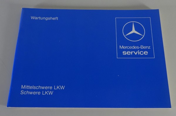 Scheckheft / Wartungsheft blanko Mercedes-Benz LKW MK / SK 911 - 2632 von 07/80