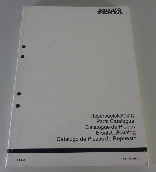 Parts Catalog / Reservdelskataog Volvo Penta TAMD42B / KAMD42B / KAD42B 06/1993