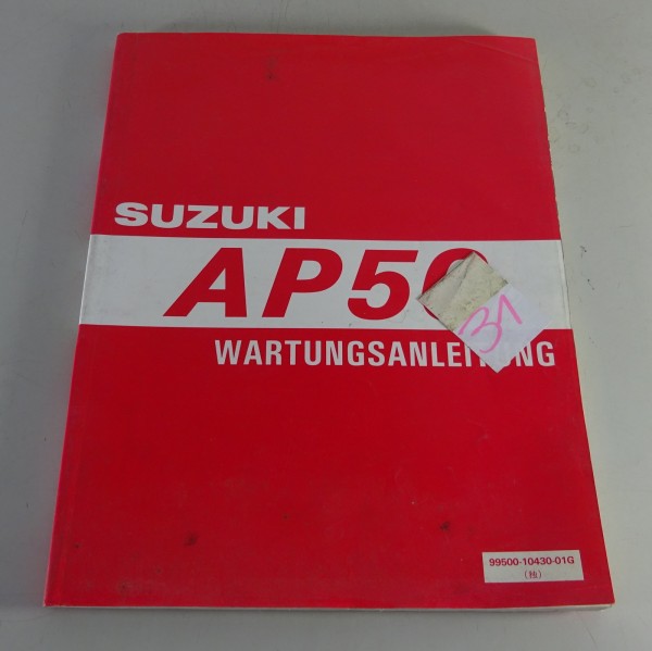 Werkstatthandbuch Suzuki Roller AP 50 Stand 03/1995