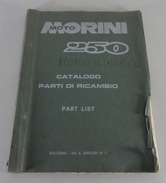 Teilekatalog / Catalogo Moto Morini 250 T Bauj.: 1977 - 1980