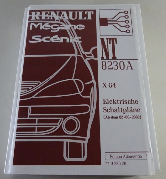 Werkstatthandbuch / Elektrische Schaltpläne Renault Megane / Scenic X64 von 2002