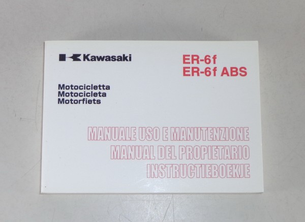 Betriebsanleitung / Manuale / Manual / Instructie Kawasaki ER-6 f (ABS) von 2007