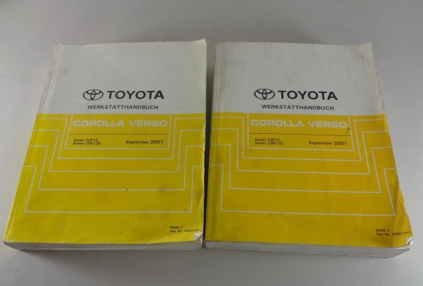Werkstatthandbuch Grundhandbuch Toyota Corolla Verso 2 Bände Stand 09/2001