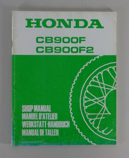 Werkstatthandbuch Ergänzung Honda CB 900 F / CB 900 F2 von 1981