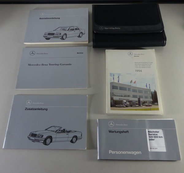 Bordmappe + Betriebsanleitung Mercedes Benz W124 Limousine + A124 Cabrio 12/1993