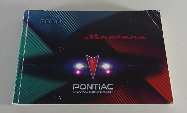 Owner´s Manual / Handbook Pontiac Montana Stand 2000