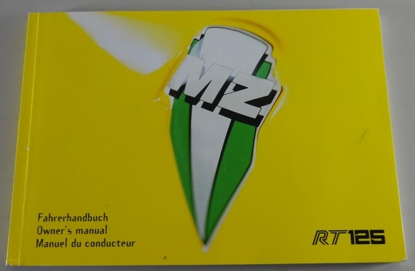 Betriebsanleitung MZ RT 125 Baujahr 2000 - 2008 | Mehrsprachig | Stand 04/2004