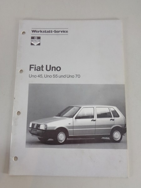 Werkstatthandbuch von Bosch für Fiat Uno 45 / 55 / 70 Stand 08/1985