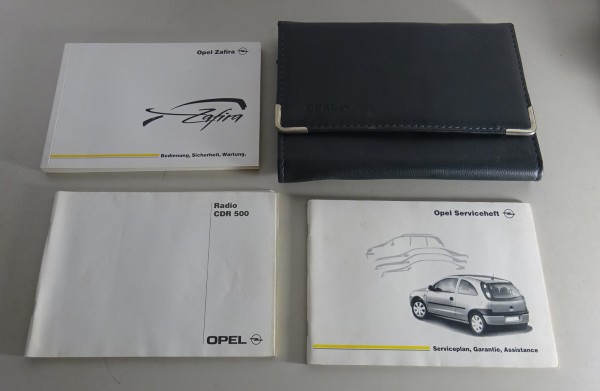Bordmappe + Betriebsanleitung / Handbuch Opel Zafira A von 09/2000