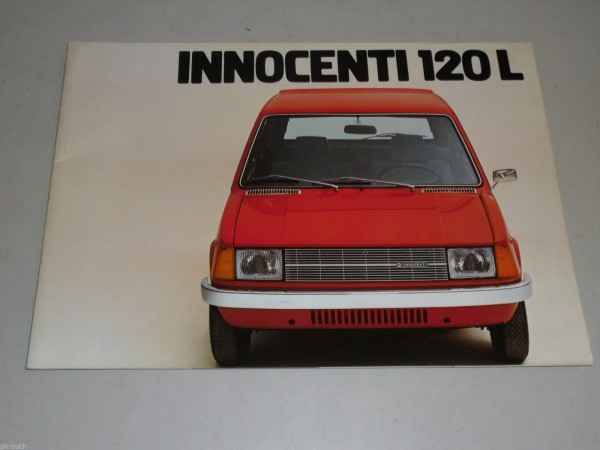 Auto Werbung Prospekt Leyland Innocenti 120L 120 L, Stand 04/1977