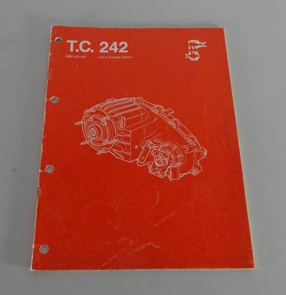 Workshop Manual Transfer Case T.C. 242 Jeep Cherokee / Wagoneer / Comanche '1986