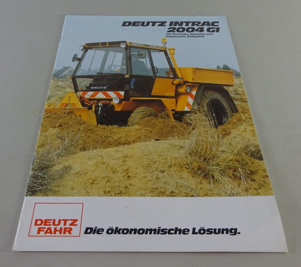 Prospekt / Broschüre Deutz INTRAC 2004 GI Stand 03/1976
