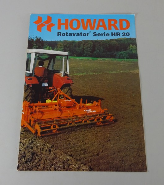 Prospekt / Broschüre Howard Rotavator Serie HR 20 Stand 03/1982