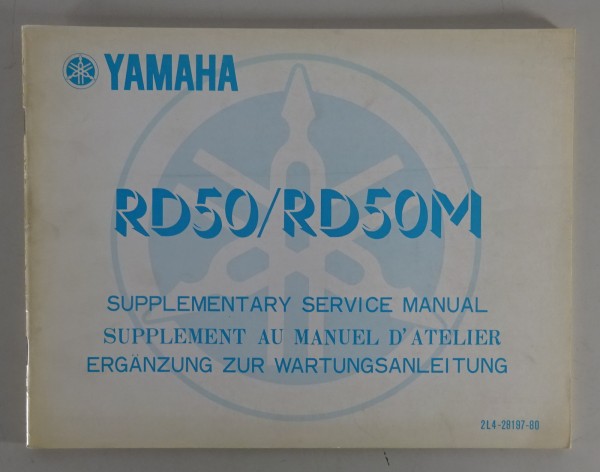 Nachtrag zum Werkstatthandbuch Yamaha RD 50 / RD 50 M von 01/1978