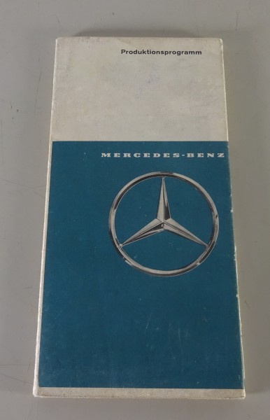 Faltprospekt Mercedes-Benz Produktionsprogramm PKW / LKW / Unimog Stand 11/1966