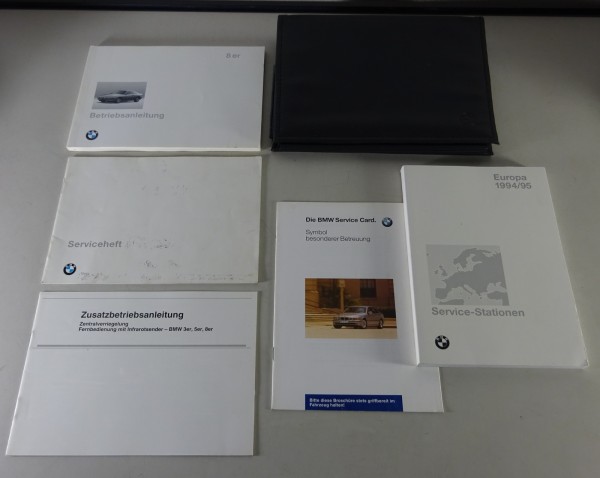Bordmappe + Betriebsanleitung BMW 8er E31 840 + 850 Ci & CSi Stand 09/1994