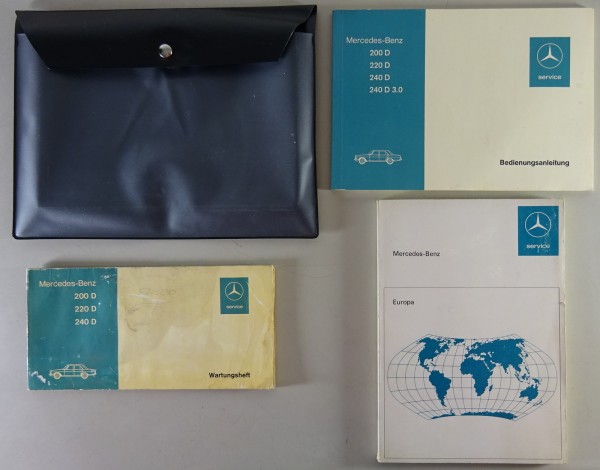 Bordmappe + Betriebsanleitung Mercedes /8 W115 Diesel 200 220 240 D 3.0 v 9/1975